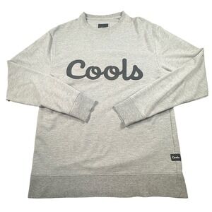 Barney Cools Men's Small Cools Crew Sweatshirt Grey Melange